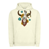 Pigment Pistachio western cow skull Urban Hoodie - texasbilliewilder
