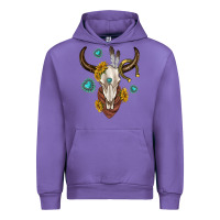 Tulip western cow skull Urban Hoodie - texasbilliewilder
