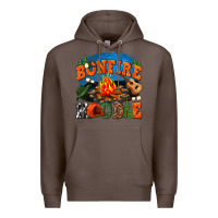 Coffee bonfire hoodie Premium Hoodie - texasbilliewilder