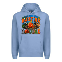 Colony Blue bonfire hoodie Premium Hoodie - texasbilliewilder