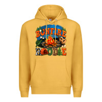 Mustard bonfire hoodie Premium Hoodie - texasbilliewilder
