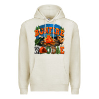 Oatmeal Heather bonfire hoodie Premium Hoodie - texasbilliewilder