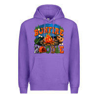 Purple bonfire hoodie Premium Hoodie - texasbilliewilder