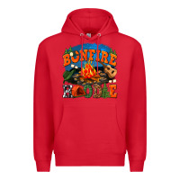 Red bonfire hoodie Premium Hoodie - texasbilliewilder