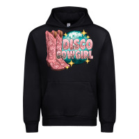 Black western disco cowgirl Urban Hoodie - texasbilliewilder