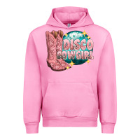 Fuchsia Pink western disco cowgirl Urban Hoodie - texasbilliewilder