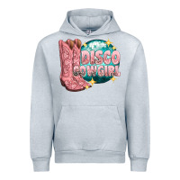 Heather Grey western disco cowgirl Urban Hoodie - texasbilliewilder