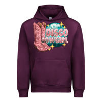 Mauve Wine western disco cowgirl Urban Hoodie - texasbilliewilder