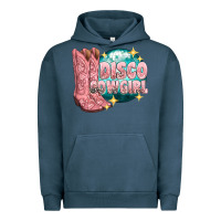 Pigment Midnight Navy western disco cowgirl Urban Hoodie - texasbilliewilder