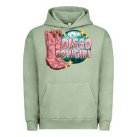 Pigment Oil Green western disco cowgirl Urban Hoodie - texasbilliewilder