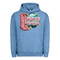 Pigment Pebble Blue western disco cowgirl Urban Hoodie - texasbilliewilder