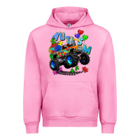 Fuchsia Pink monster truck autism Urban Hoodie - Zillion Design Studio