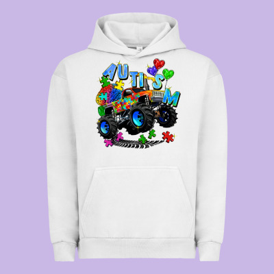 Monster Truck Autism Urban Hoodie Designed By Zillion Design Studio