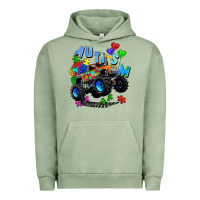 Pigment Oil Green monster truck autism Urban Hoodie - Zillion Design Studio