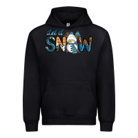 Black Let It Snow Snowman Urban Hoodie - RanaPortraitStore