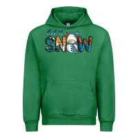 Emerald Let It Snow Snowman Urban Hoodie - RanaPortraitStore