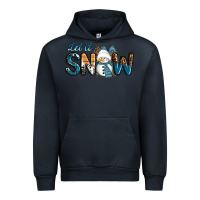 Navy Let It Snow Snowman Urban Hoodie - RanaPortraitStore