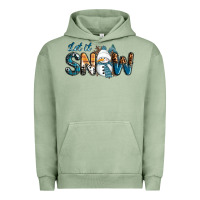 Pigment Oil Green Let It Snow Snowman Urban Hoodie - RanaPortraitStore