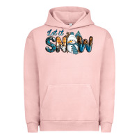 Pigment Salmon Let It Snow Snowman Urban Hoodie - RanaPortraitStore