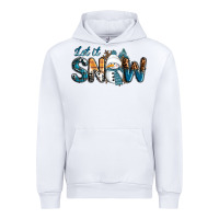 White Let It Snow Snowman Urban Hoodie - RanaPortraitStore