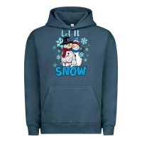 Pigment Midnight Navy Let It Snow Urban Hoodie - RanaPortraitStore