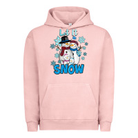 Pigment Salmon Let It Snow Urban Hoodie - RanaPortraitStore