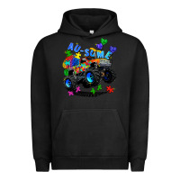 Pigment Black monster truck au some Urban Hoodie - Zillion Design Studio