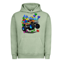 Pigment Oil Green monster truck au some Urban Hoodie - Zillion Design Studio