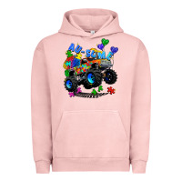 Pigment Salmon monster truck au some Urban Hoodie - Zillion Design Studio