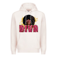 Pale Pink diva Premium Hoodie - Zillion Design Studio