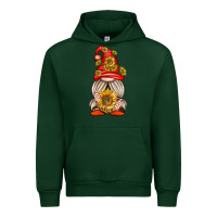 Forest Green western gnome with sunflowers Urban Hoodie - texasbilliewilder
