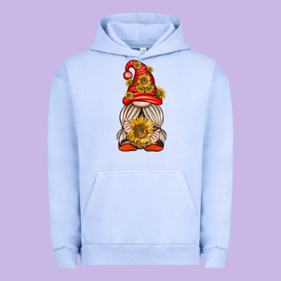 Urban Hoodie western gnome with sunflowers