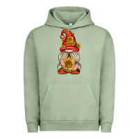 Pigment Oil Green western gnome with sunflowers Urban Hoodie - texasbilliewilder
