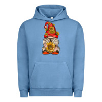 Pigment Pebble Blue western gnome with sunflowers Urban Hoodie - texasbilliewilder
