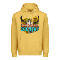 Antique Gold born and raised country tbw Premium Hoodie - texasbilliewilder