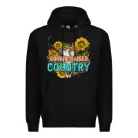 Black born and raised country tbw Premium Hoodie - texasbilliewilder