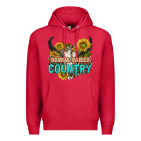 Cardinal born and raised country tbw Premium Hoodie - texasbilliewilder