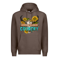 Coffee born and raised country tbw Premium Hoodie - texasbilliewilder