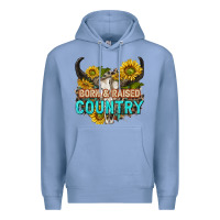 Colony Blue born and raised country tbw Premium Hoodie - texasbilliewilder