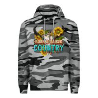 Slate Camo born and raised country tbw Premium Hoodie - texasbilliewilder