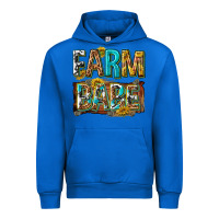 Cobalt western farm babe Urban Hoodie - texasbilliewilder
