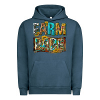 Pigment Midnight Navy western farm babe Urban Hoodie - texasbilliewilder