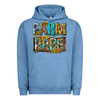 Pigment Pebble Blue western farm babe Urban Hoodie - texasbilliewilder