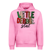 Fuchsia Pink Little debbie slut Christmas Urban Hoodie - RanaPortraitStore