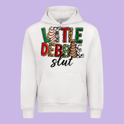 Urban Hoodie Little debbie slut Christmas