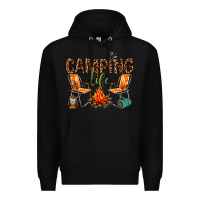 Black camping life Premium Hoodie - texasbilliewilder