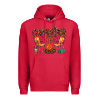 Cardinal camping life Premium Hoodie - texasbilliewilder
