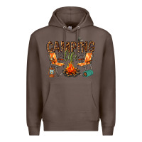 Coffee camping life Premium Hoodie - texasbilliewilder