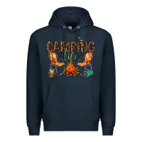 Navy camping life Premium Hoodie - texasbilliewilder