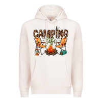 Pale Pink camping life Premium Hoodie - texasbilliewilder